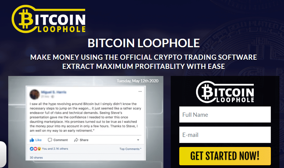 bitcoin loophole truffa